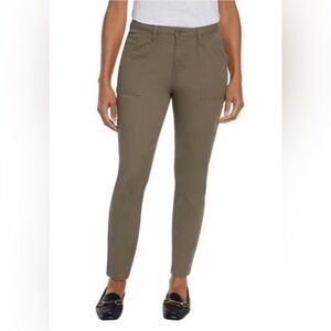 Banana Republic Olive Green High Rise Twill Pants